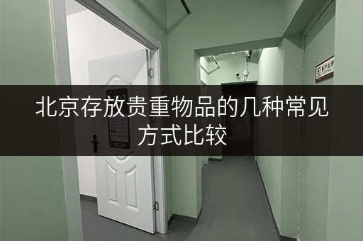 北京存放贵重物品的几种常见方式比较