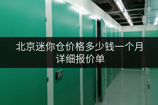 北京迷你仓价格多少钱一个月 详细报价单
