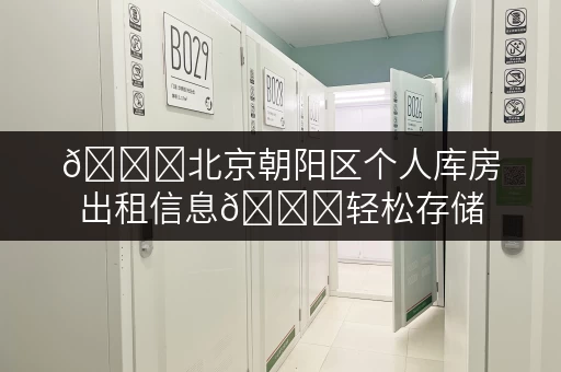 🔒北京朝阳区个人库房出租信息🌟轻松存储，告别空间烦恼！