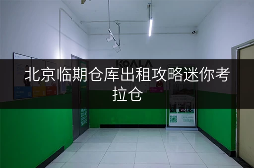 北京临期仓库出租攻略迷你考拉仓,透明价格,省钱无忧 北京临期仓库出租攻略迷你考拉仓,透明价格,省钱无忧
