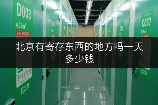 北京有寄存东西的地方吗一天多少钱