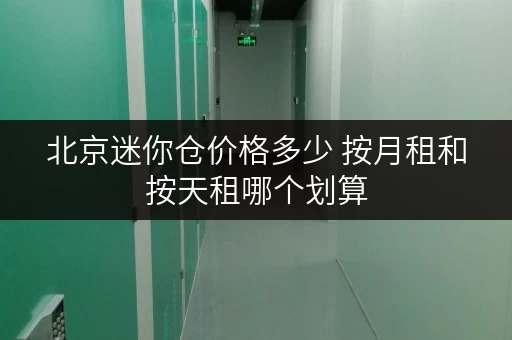 北京迷你仓价格多少 按月租和按天租哪个划算 北京迷你仓价格多少 按月租和按天租哪个划算