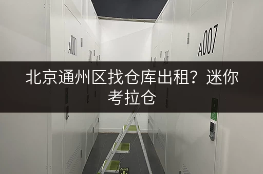 北京通州区找仓库出租？迷你考拉仓，安全与温湿监控双重保障