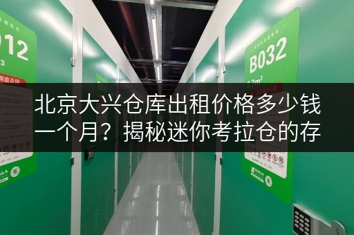 北京大兴仓库出租价格多少钱一个月？揭秘迷你考拉仓的存取便利与全时段服务
