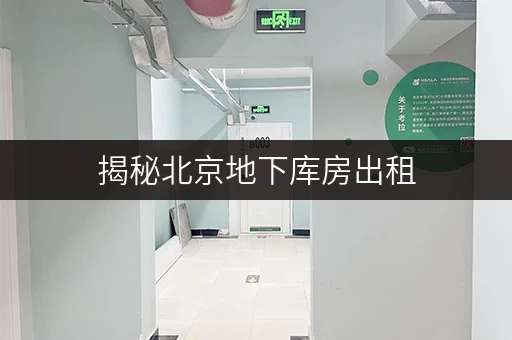 揭秘北京地下库房出租,安全与温湿监控双重保障,价格透明解析 揭秘北京地下库房出租,安全与温湿监控双重保障,价格透明解析