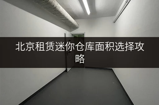 北京租赁迷你仓库面积选择攻略，告别空间焦虑，打造理想生活空间