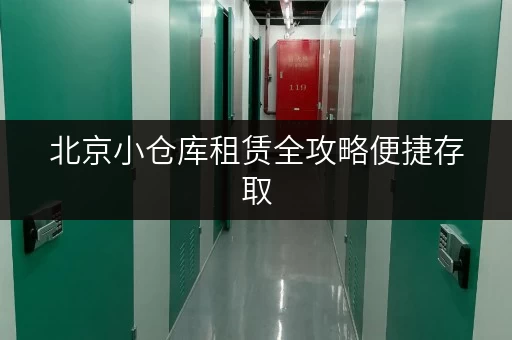 北京小仓库租赁全攻略便捷存取,一平方价格透明公开 北京小仓库租赁全攻略便捷存取,一平方价格透明公开
