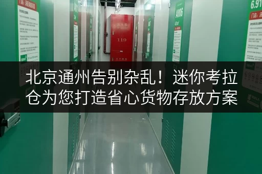 北京通州告别杂乱!迷你考拉仓为您打造省心货物存放方案 北京通州告别杂乱!迷你考拉仓为您打造省心货物存放方案