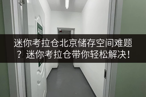 迷你考拉仓北京储存空间难题?迷你考拉仓带你轻松解决! 迷你考拉仓北京储存空间难题?迷你考拉仓带你轻松解决!