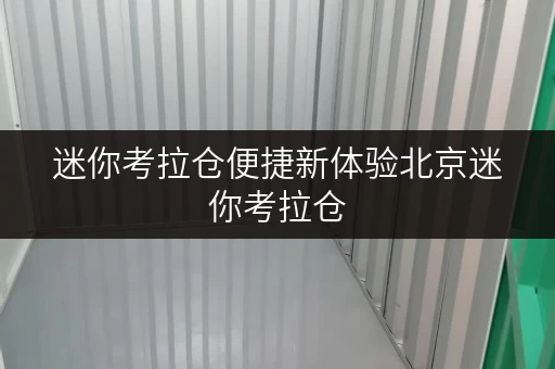迷你考拉仓便捷新体验北京迷你考拉仓,让设备工具存取无忧 迷你考拉仓便捷新体验北京迷你考拉仓,让设备工具存取无忧