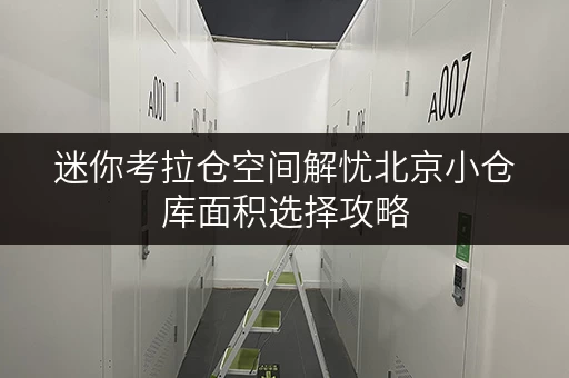 迷你考拉仓空间解忧北京小仓库面积选择攻略,迷你考拉仓帮你释放空间束缚 迷你考拉仓空间解忧北京小仓库面积选择攻略,迷你考拉仓帮你释放空间束缚