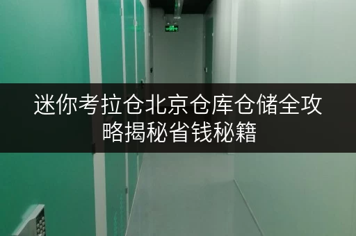 迷你考拉仓北京仓库仓储全攻略揭秘省钱秘籍,让存储不再负担! 迷你考拉仓北京仓库仓储全攻略揭秘省钱秘籍,让存储不再负担!
