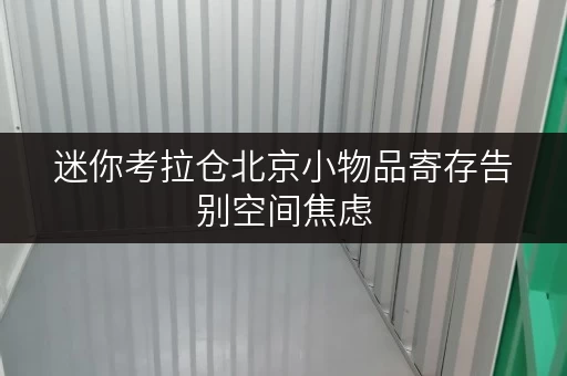 迷你考拉仓北京小物品寄存告别空间焦虑,迷你考拉仓为您打造便捷全时段服务 迷你考拉仓北京小物品寄存告别空间焦虑,迷你考拉仓为您打造便捷全时段服务