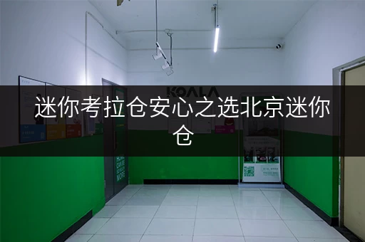迷你考拉仓安心之选北京迷你仓,安全与温湿监控,守护您的储物空间 迷你考拉仓安心之选北京迷你仓,安全与温湿监控,守护您的储物空间