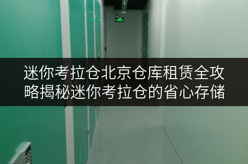迷你考拉仓北京仓库租赁全攻略揭秘迷你考拉仓的省心存储方案 迷你考拉仓北京仓库租赁全攻略揭秘迷你考拉仓的省心存储方案