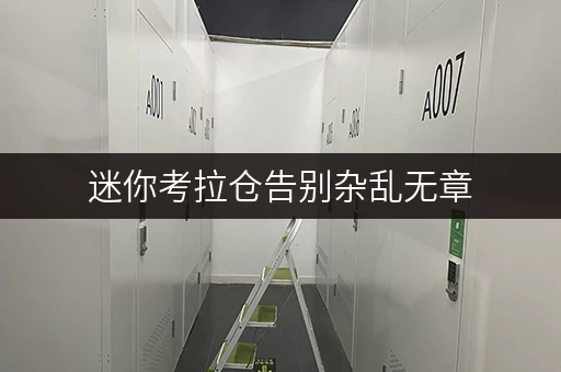 迷你考拉仓告别杂乱无章，北京家庭仓库助力办公空间大解放