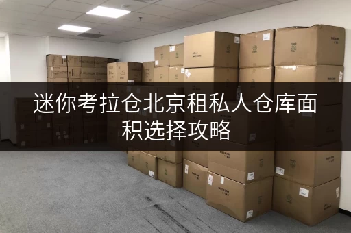 迷你考拉仓北京租私人仓库面积选择攻略,告别空间焦虑,打造理想储物空间 迷你考拉仓北京租私人仓库面积选择攻略,告别空间焦虑,打造理想储物空间