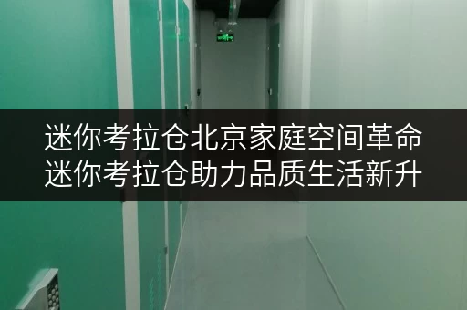 迷你考拉仓北京家庭空间革命迷你考拉仓助力品质生活新升级 迷你考拉仓北京家庭空间革命迷你考拉仓助力品质生活新升级