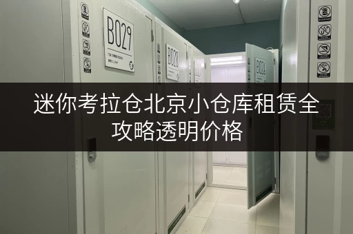 迷你考拉仓北京小仓库租赁全攻略透明价格，省钱有技巧