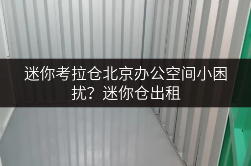 迷你考拉仓北京办公空间小困扰?迷你仓出租,轻松释放办公空间! 迷你考拉仓北京办公空间小困扰?迷你仓出租,轻松释放办公空间!