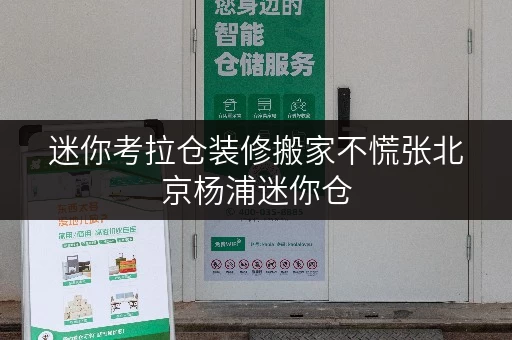 迷你考拉仓装修搬家不慌张北京杨浦迷你仓,您的临时存储好帮手! 迷你考拉仓装修搬家不慌张北京杨浦迷你仓,您的临时存储好帮手!