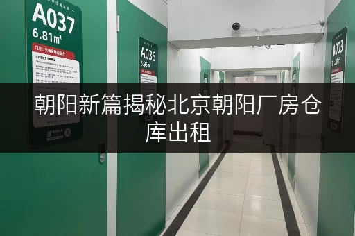 朝阳新篇揭秘北京朝阳厂房仓库出租，家庭空间释放与品质提升之道