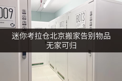迷你考拉仓北京搬家告别物品无家可归，迷你考拉仓给您贴心临时存储方案