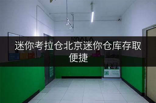 迷你考拉仓北京迷你仓库存取便捷,全时段服务,收费标准揭秘! 迷你考拉仓北京迷你仓库存取便捷,全时段服务,收费标准揭秘!