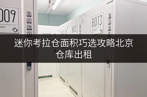 迷你考拉仓面积巧选攻略北京仓库出租，如何精准匹配您的存储需求？