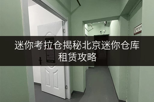 迷你考拉仓揭秘北京迷你仓库租赁攻略,考拉仓帮你省钱攻略全解析 迷你考拉仓揭秘北京迷你仓库租赁攻略,考拉仓帮你省钱攻略全解析