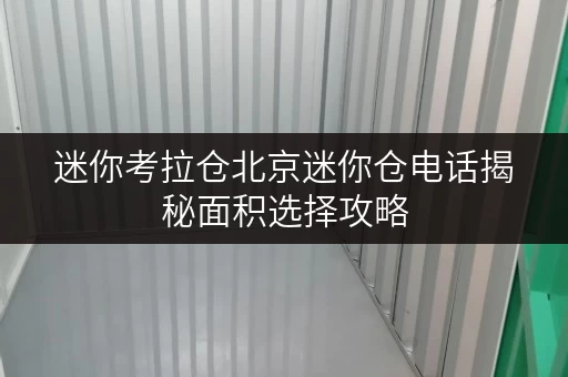 迷你考拉仓北京迷你仓电话揭秘面积选择攻略，让空间存储更明智