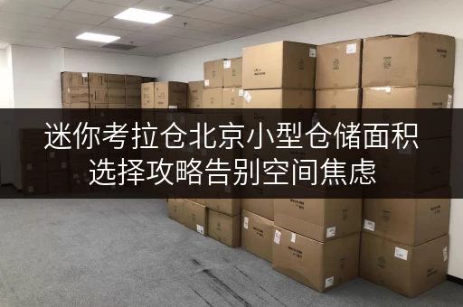 迷你考拉仓北京小型仓储面积选择攻略告别空间焦虑,让物品井井有条 迷你考拉仓北京小型仓储面积选择攻略告别空间焦虑,让物品井井有条