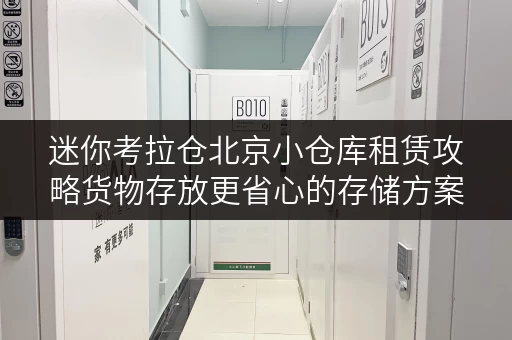 迷你考拉仓北京小仓库租赁攻略货物存放更省心的存储方案