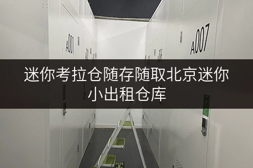 迷你考拉仓随存随取北京迷你小出租仓库，打造您的私人空间助手