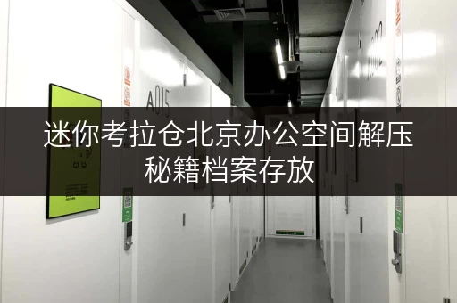 迷你考拉仓北京办公空间解压秘籍档案存放,让办公环境焕然一新 迷你考拉仓北京办公空间解压秘籍档案存放,让办公环境焕然一新