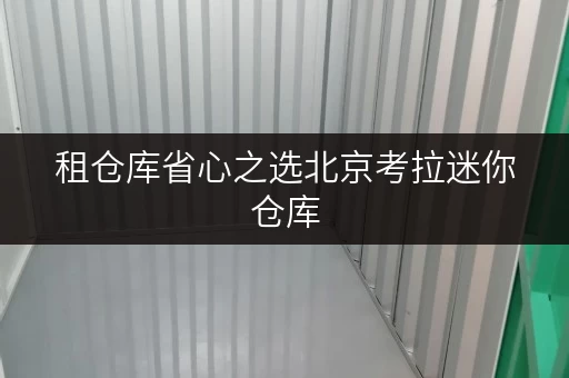 租仓库省心之选北京考拉迷你仓库,轻松解决货物存放烦恼 租仓库省心之选北京考拉迷你仓库,轻松解决货物存放烦恼