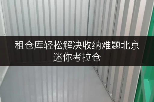 租仓库轻松解决收纳难题北京迷你考拉仓,家庭仓库租赁新选择! 租仓库轻松解决收纳难题北京迷你考拉仓,家庭仓库租赁新选择!