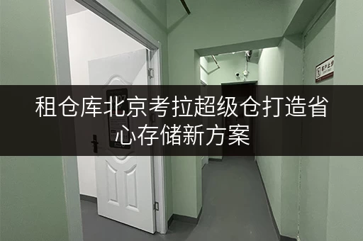 租仓库北京考拉超级仓打造省心存储新方案,告别空间焦虑! 租仓库北京考拉超级仓打造省心存储新方案,告别空间焦虑!