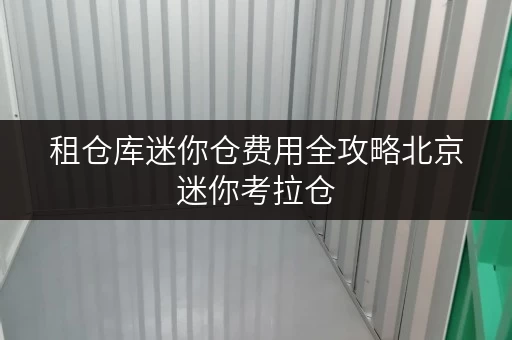 租仓库迷你仓费用全攻略北京迷你考拉仓,让空间管理不再烦恼 租仓库迷你仓费用全攻略北京迷你考拉仓,让空间管理不再烦恼