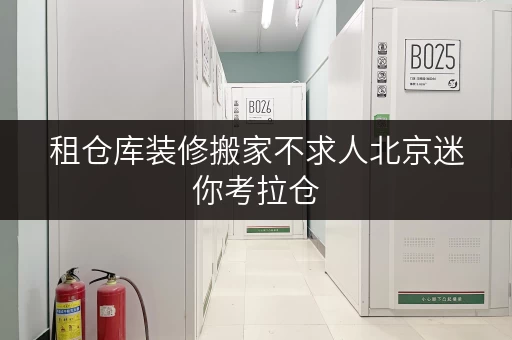 租仓库装修搬家不求人北京迷你考拉仓，您的临时存储好帮手！
