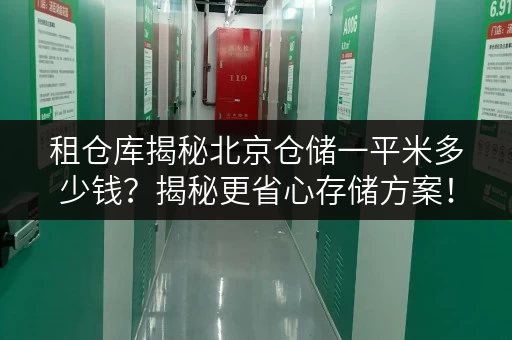 租仓库揭秘北京仓储一平米多少钱？揭秘更省心存储方案！