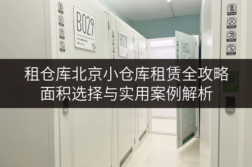 租仓库北京小仓库租赁全攻略面积选择与实用案例解析 租仓库北京小仓库租赁全攻略面积选择与实用案例解析