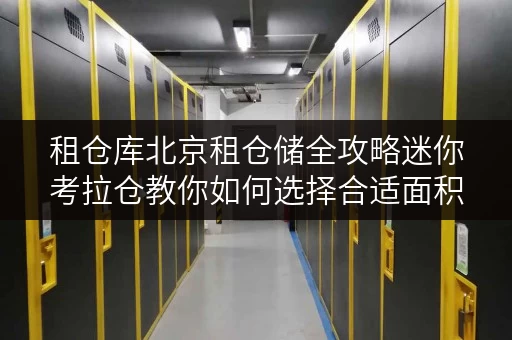 租仓库北京租仓储全攻略迷你考拉仓教你如何选择合适面积，轻松解决空间难题