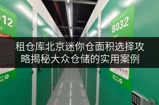租仓库北京迷你仓面积选择攻略揭秘大众仓储的实用案例 租仓库北京迷你仓面积选择攻略揭秘大众仓储的实用案例
