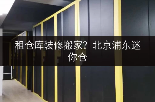 租仓库装修搬家？北京浦东迷你仓，您的临时存储好帮手！