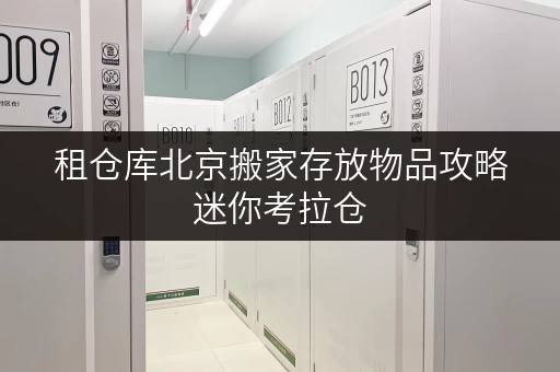 租仓库北京搬家存放物品攻略迷你考拉仓，让办公空间焕然一新