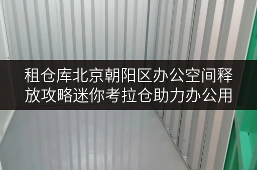 租仓库北京朝阳区办公空间释放攻略迷你考拉仓助力办公用品高效存放 租仓库北京朝阳区办公空间释放攻略迷你考拉仓助力办公用品高效存放