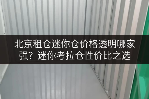 北京租仓迷你仓价格透明哪家强?迷你考拉仓性价比之选 北京租仓迷你仓价格透明哪家强?迷你考拉仓性价比之选