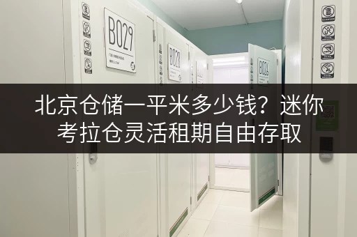 北京仓储一平米多少钱?迷你考拉仓灵活租期自由存取 北京仓储一平米多少钱?迷你考拉仓灵活租期自由存取