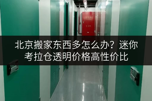 北京搬家东西多怎么办?迷你考拉仓透明价格高性价比 北京搬家东西多怎么办?迷你考拉仓透明价格高性价比